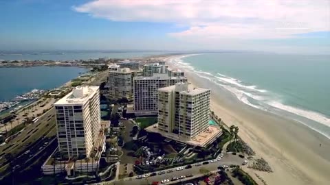 Cities of united states of America in 8k ultra HD 60 fps drone video