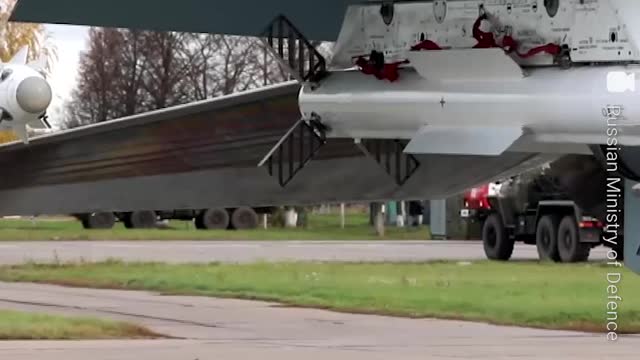 Su-35S aircraft on combat mission