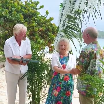 Richard Branson officiates wedding of scandal campaigner Alan Bates