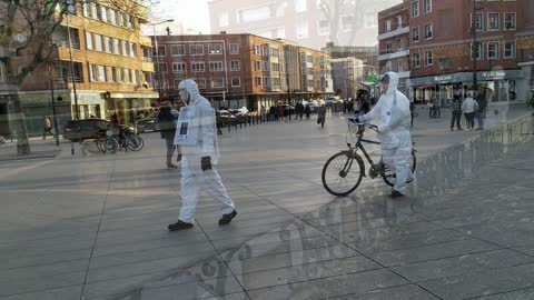 Les MAsques Blancs Dunkerque deambulation avec 2 temoignages de verity france le 21 janv 2023