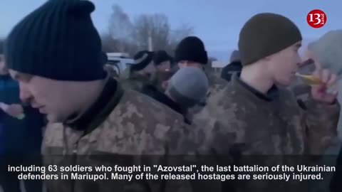 Ukraine gets over 100 of its soldiers released from captivity