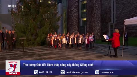 Thủ tướng Đức tiết kiệm thắp sáng cây thông Giáng sinh - Tin thế giới