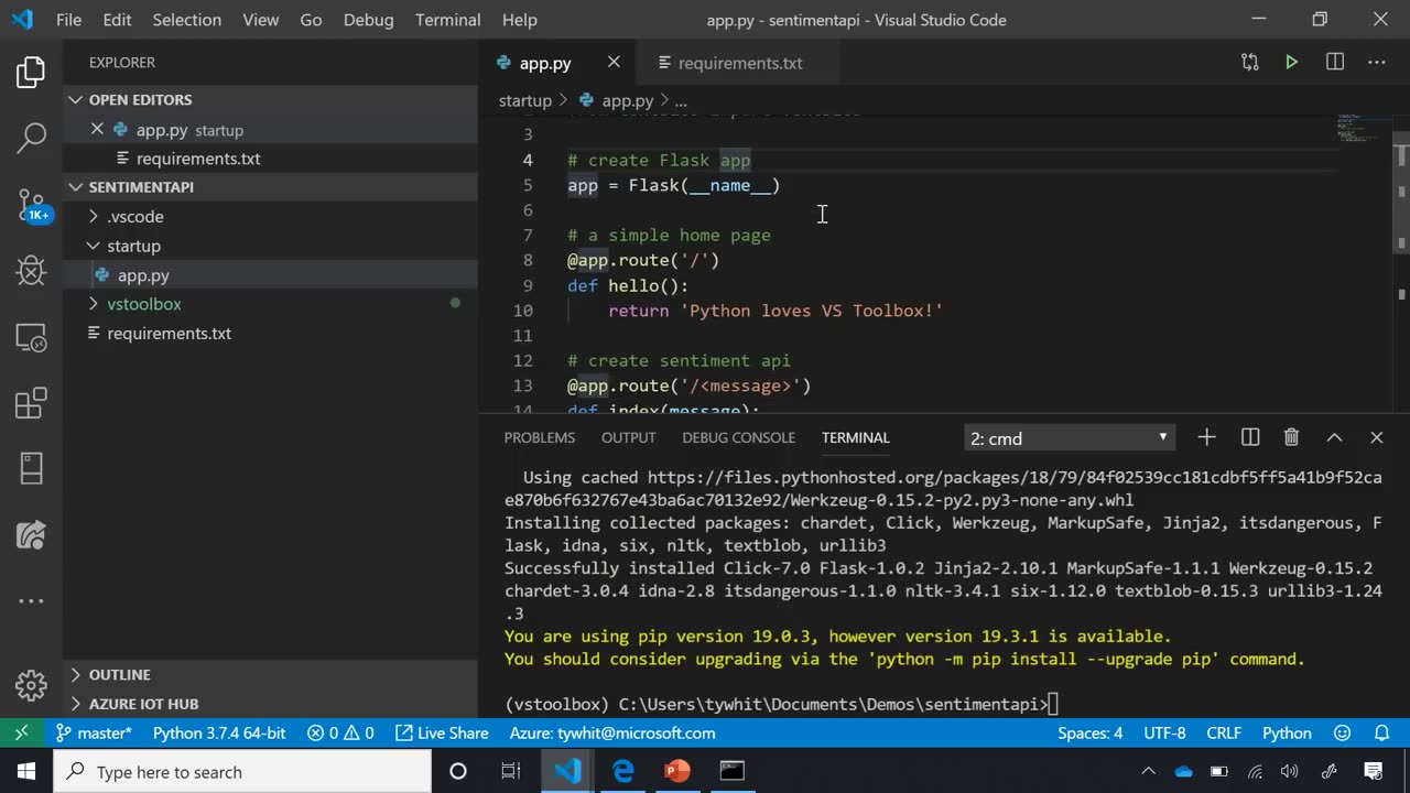 Getting Started with Python in Visual Studio Code