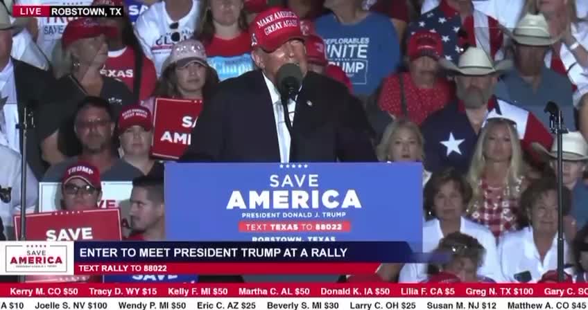 Trump: "I'll probably have to do it again."