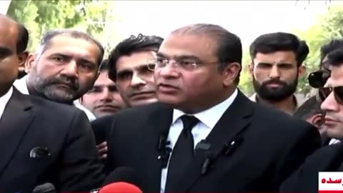 Layer Of Imran khan Talking outside Of Attock jail