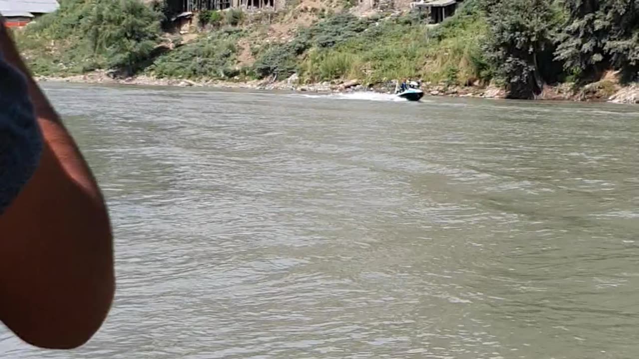 Jet Ski ride at Sharda Neelam valley Kashmir