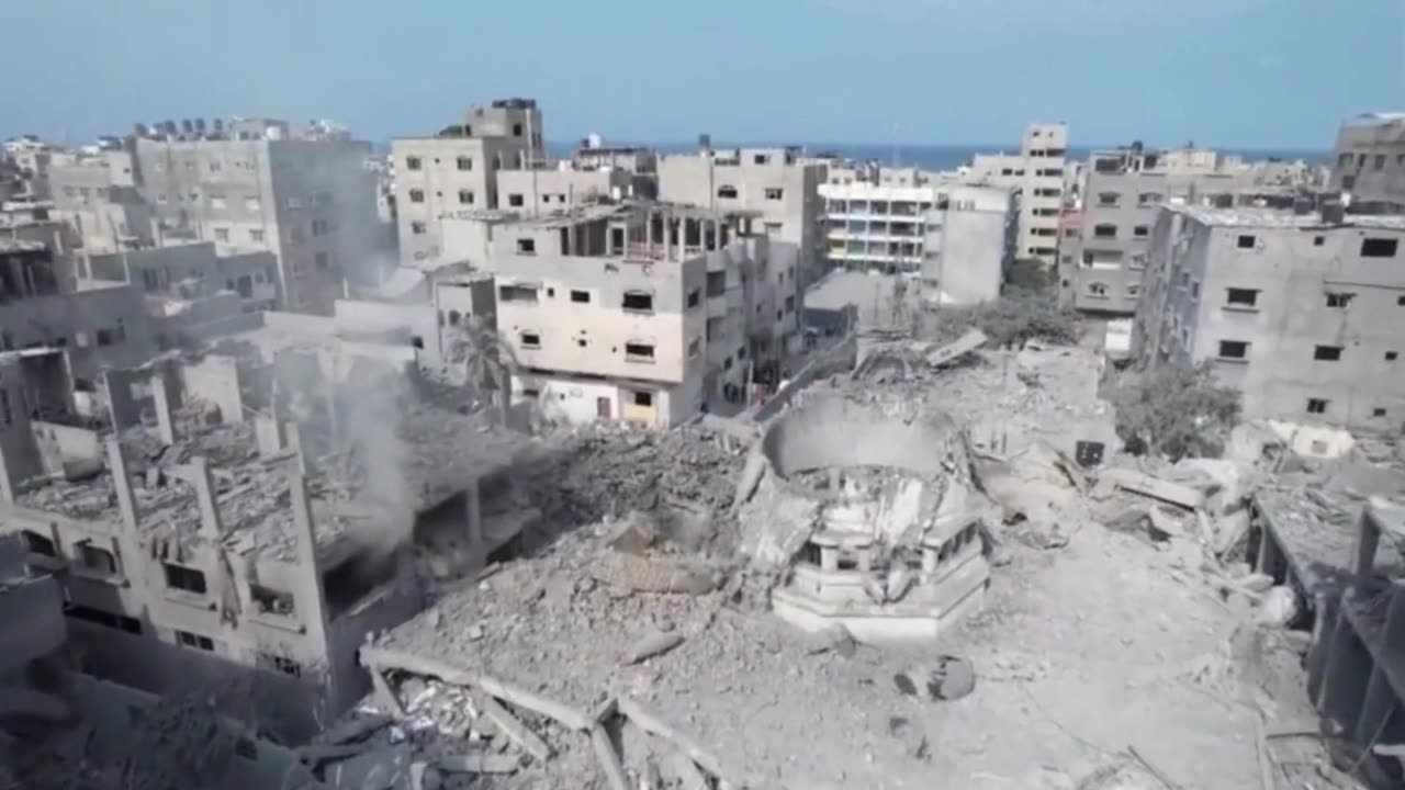 Gaza Drone Video (Silent Audio)