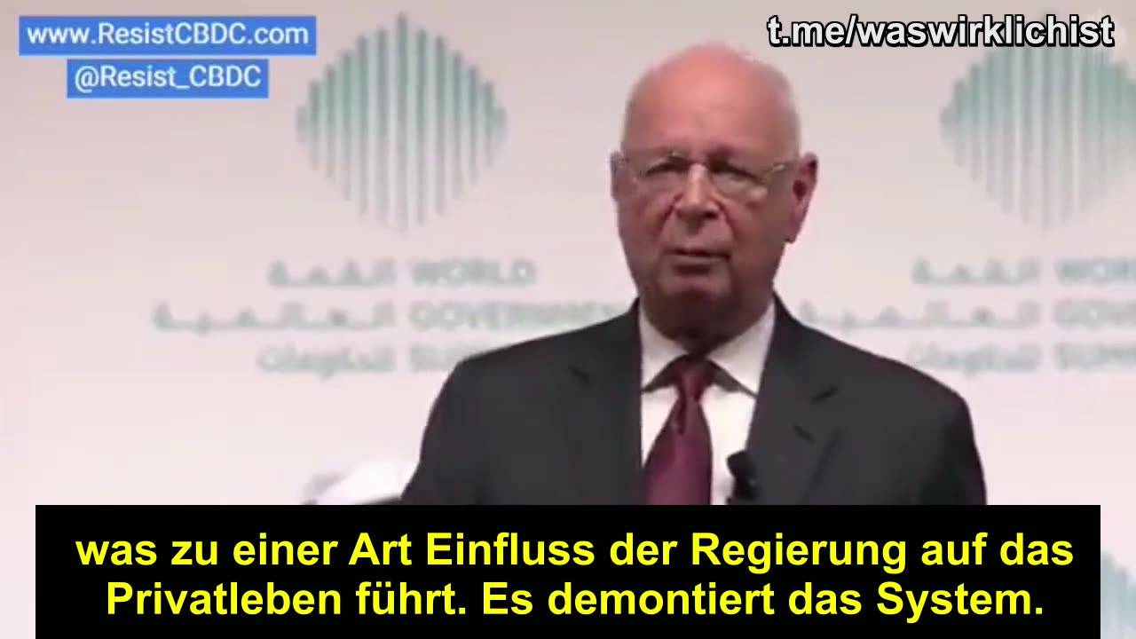 Klaus Schwab in Angst und Panik