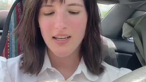 her coffee before she drinks it