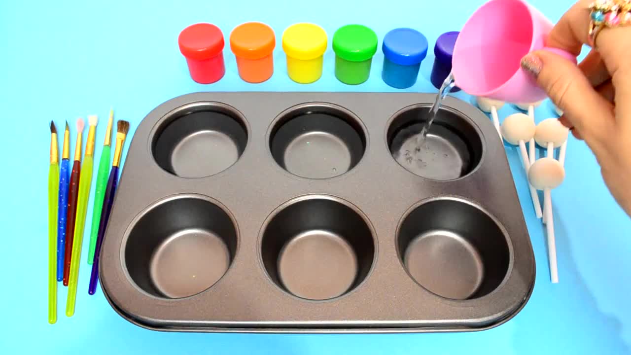 How To Make Frozen Paint with Rainbow Colors Tube