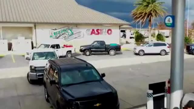 Gas lines after Hurricane Ida in Larose, Louisiana.