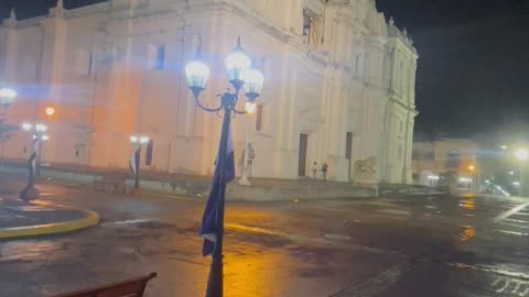 Lightning Strikes Leon Cathedral