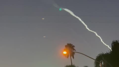 Spaceship or rocket taking off