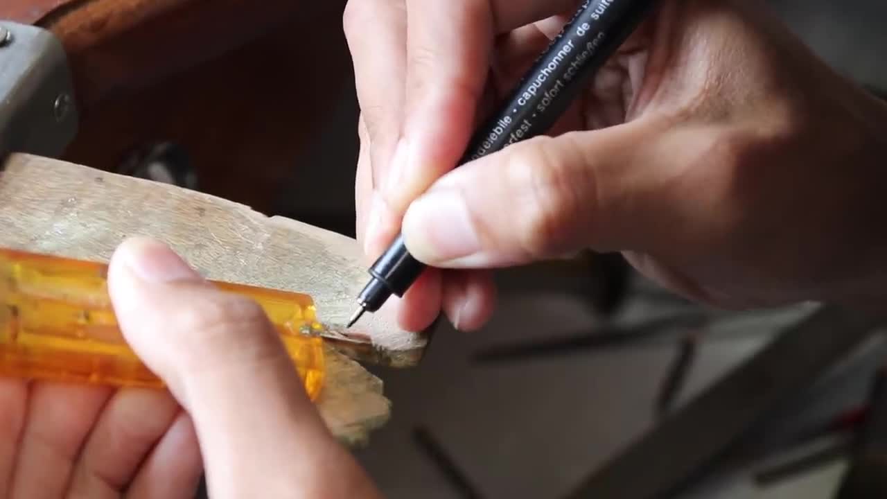 I turn gold nugget into a mini sword - small sword making