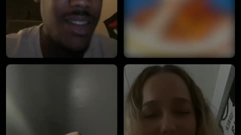 Lilperk with spirit and some black guy and nasty chick om ig live 4/7/23