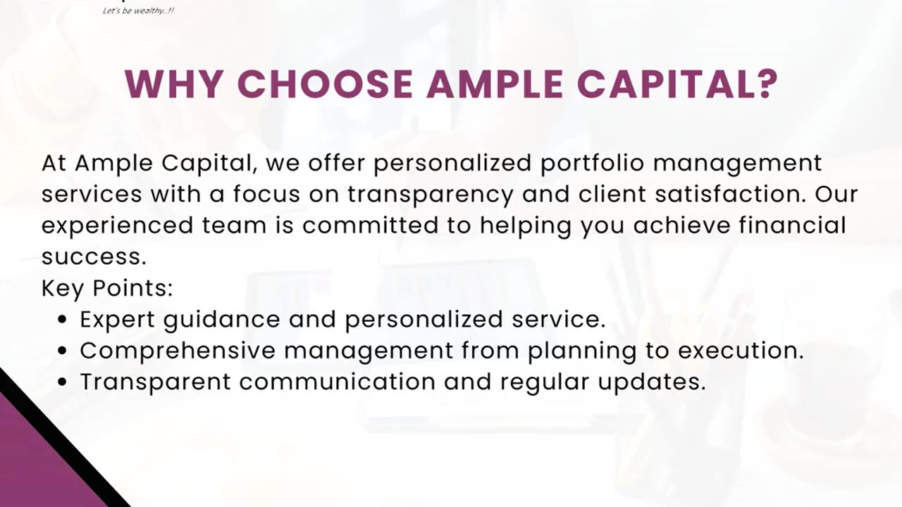 Effective Portfolio Management With Ample Capital