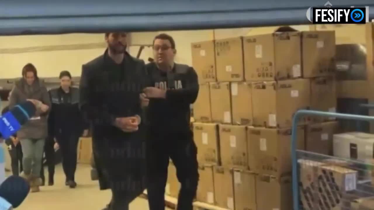 Andrew Tate Grabbed By Fans Leaving The Police Station