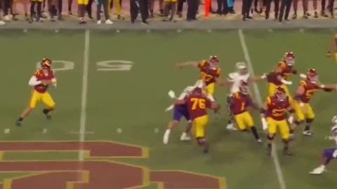 Explosive Football Play Leaves Defenders in Awe- Watch Taj Washington Shine!