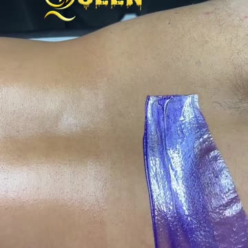 Back Waxing with Hypnotic Purple Seduction Hard Wax by Waxing Queen Adventures