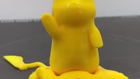 It is coming alive! I will be back #terminator #pikachu #pokemon #melting #satisfyingvideo