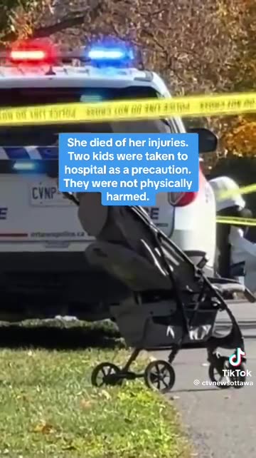 A woman was stabbed to death in broad daylight at an Ottawa park in front of two young children.