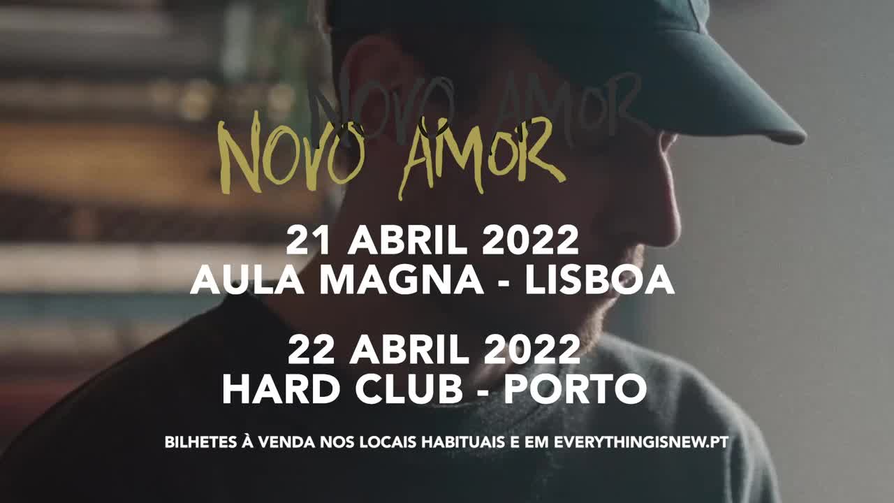 Novo Amor ao vivo em Portugal