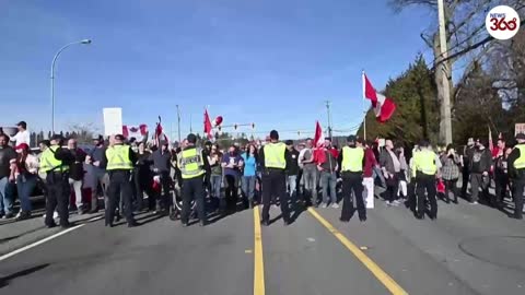 TRUCKER CONVOY: CANADIAN POLICE ARREST OVER 20 PROTESTERS AND PREPARE TO RE-OPEN BORDER-