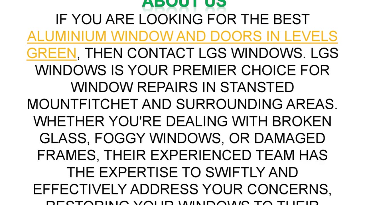 Best Aluminium window and doors in Levels Green