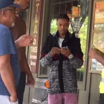 this dude got a bunch of people mad when he told them it was white only day at cr*cker barrel