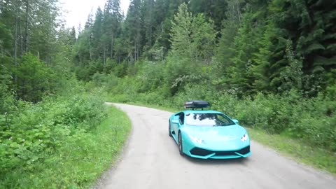 When you take a $330,000 Lamborghini Huracan 610-4 off road