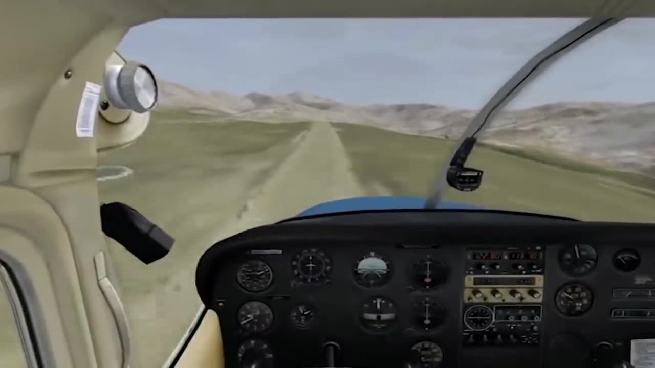 Dangerous plane landing