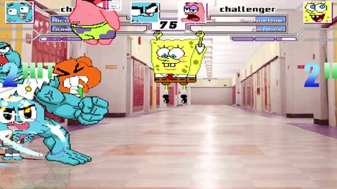 Nicole, Gumball & Darwin VS Spongebob, Patrick & Doodlebob