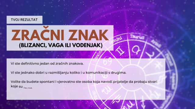 Zračni znak (Blizanci, Vaga ili Vodenjak)