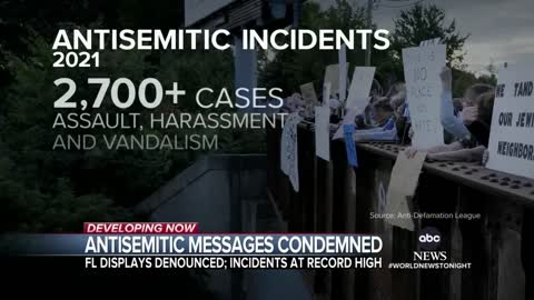 Officials condemn antisemitic messages in Florida