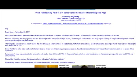 Ramaswamy is just another Soros paid puppet