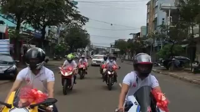 wedding of biker in vietnam