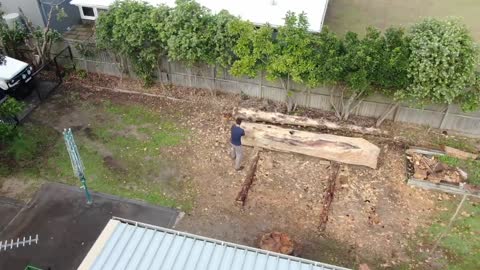 DUGOUT CANOE BUILD - Timelapse, by Outbackmike