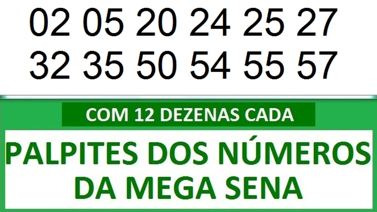 #PALPITES DOS NÚMEROS DA MEGA SENA COM 12 DEZENAS 4y 4z 40 41 42 43 44 45 46 47 48 49