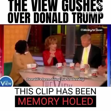 The VIEW Gushes Over Donald Trump