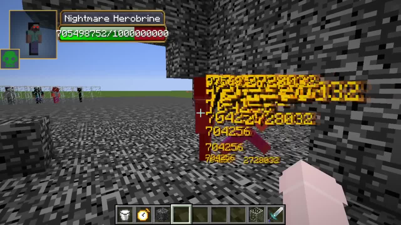 Herobrine vs all Herobrine and Creepypasta mobs in minecraft part 5