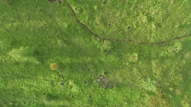 Hike the big hill, footage from the sky