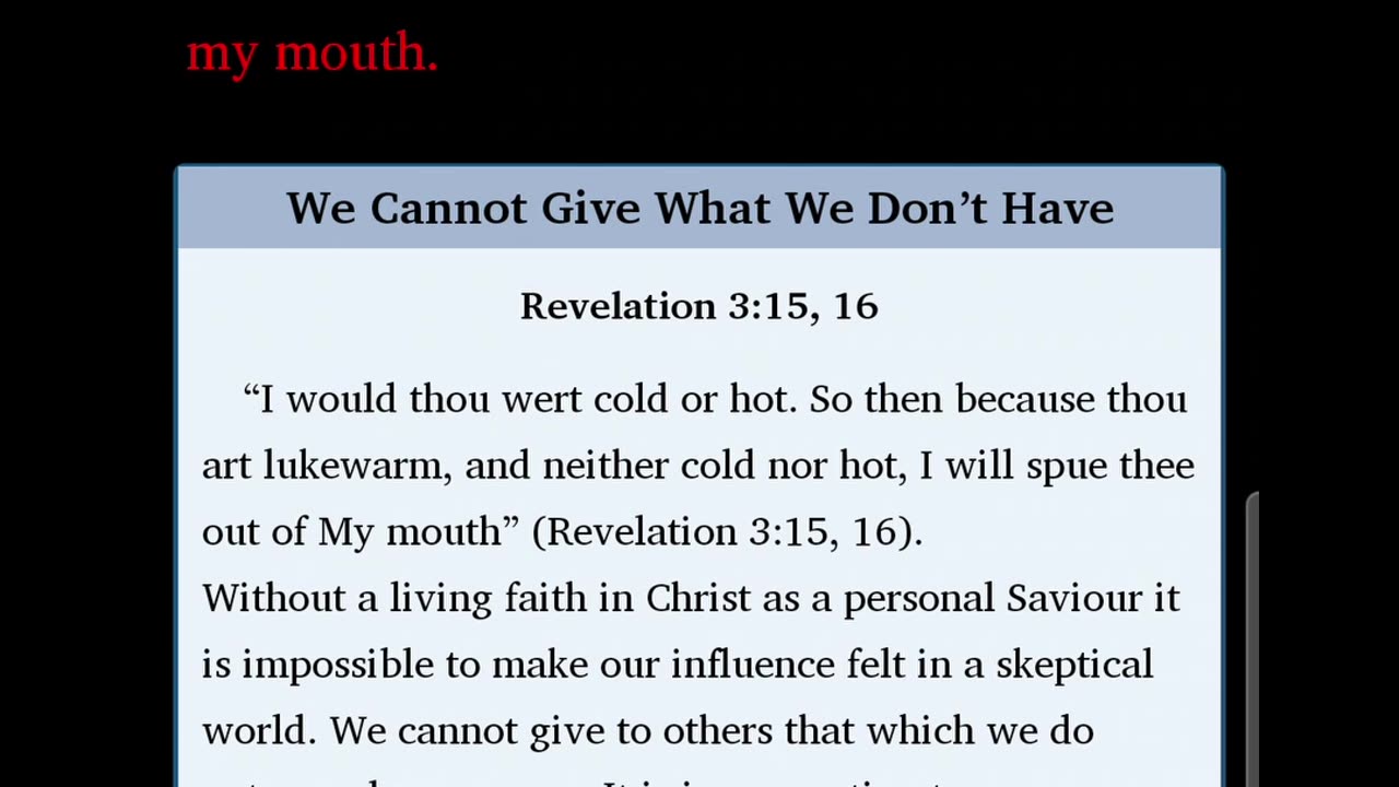 Morning Prayer 217: Revelation 3:15-16 #religion