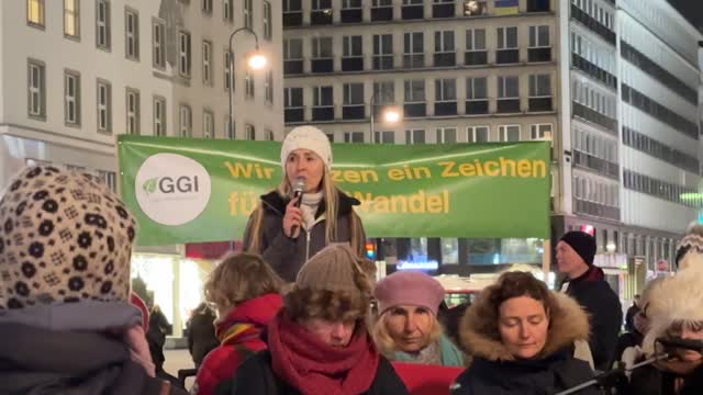 Rede bei der Live-Aktion „EIN ZEICHEN FÜR DEN WANDEL" von GGI in Wien am 20.01.2023