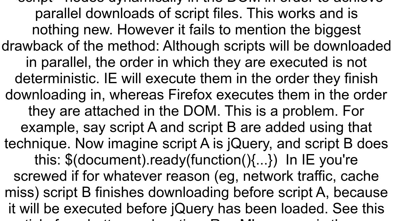 Javascript blocking content download on your website during page