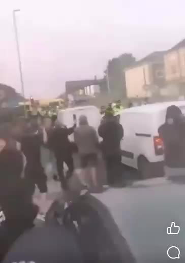 Stockton England streets filled with Hundreds of foreigners