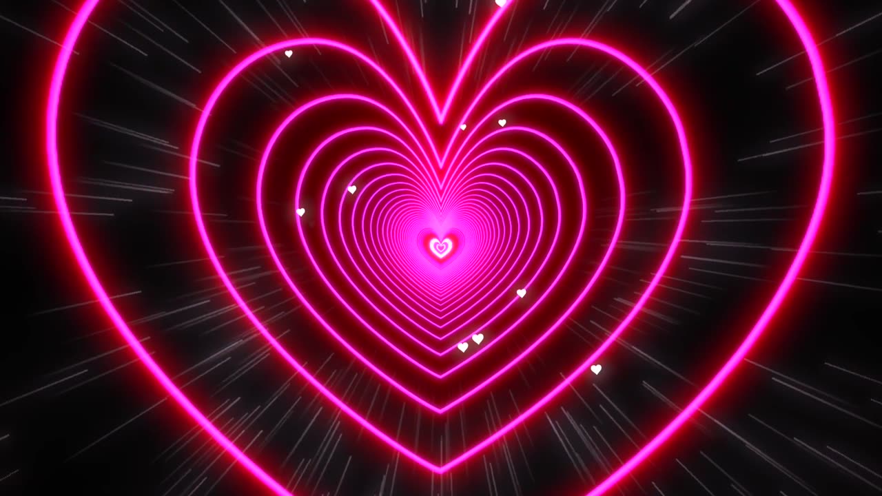 1033. Love Animation💖Pink Heart Background💖Heart