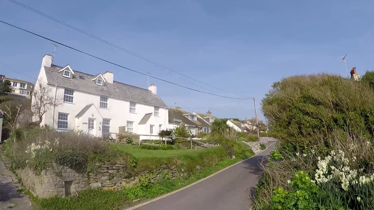 Mike Howell Man in a dress Portwinkle Cornwall 2017 Remembered
