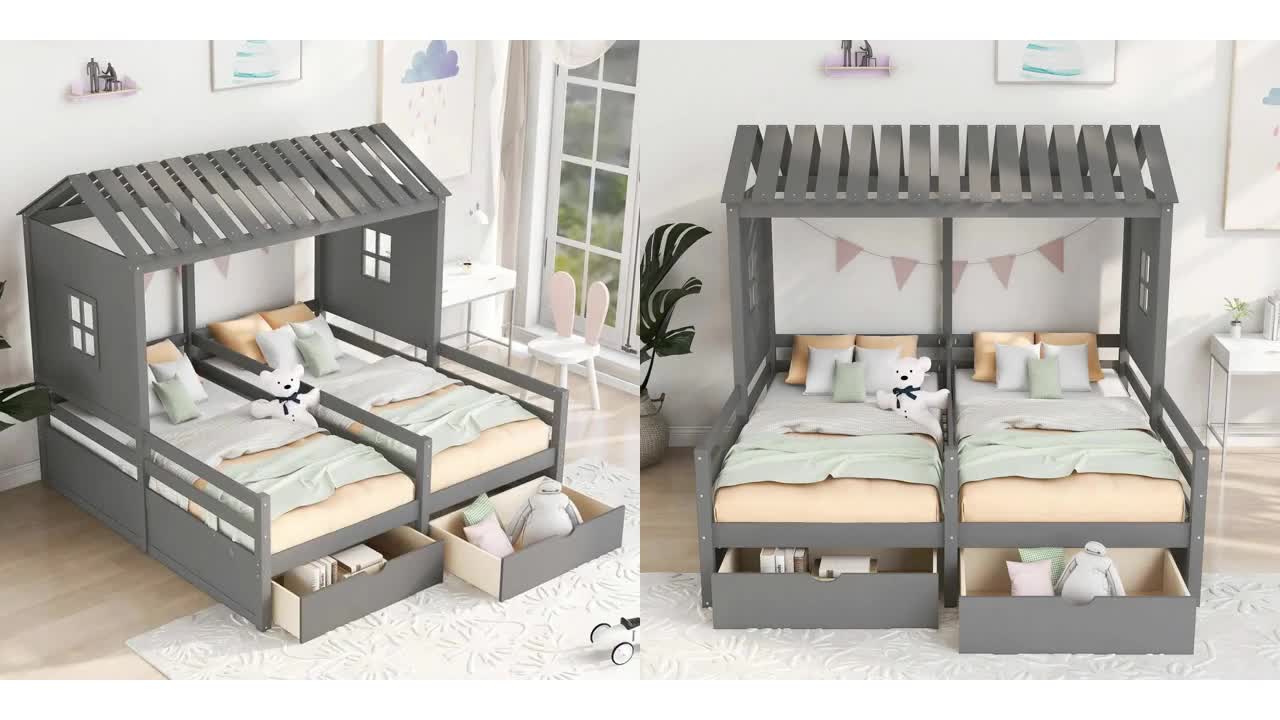 house bed frame loft bed twin full queen custom sizes