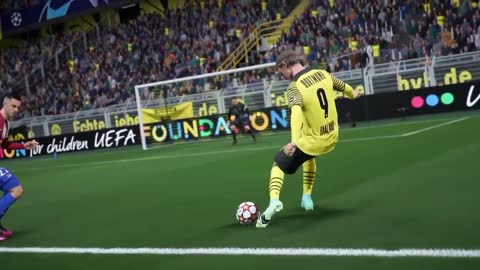 Erling Haaland running in new FIFA 22 (2021)