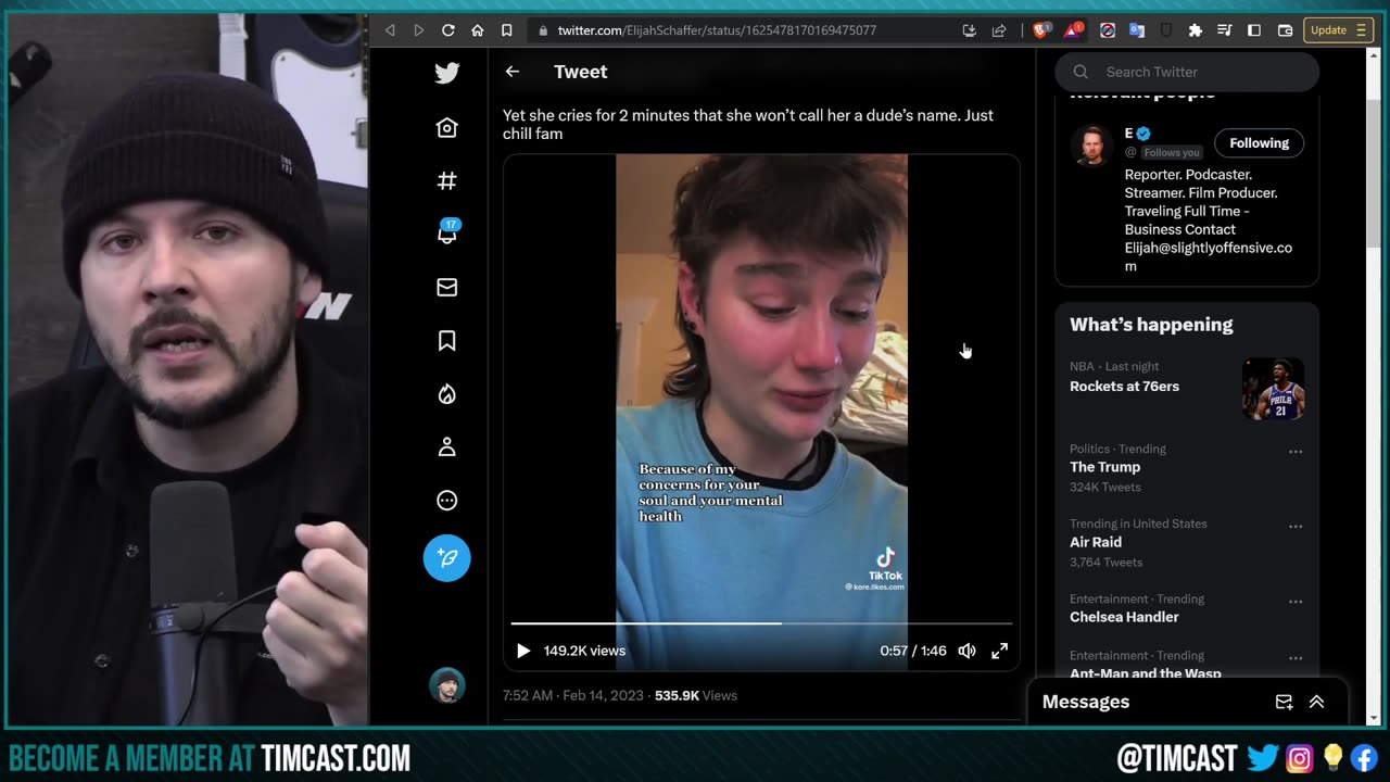 TikTok Girl CRIES Because Nana REFUSES To Call her MIKE, Humans Are Being Domesticated